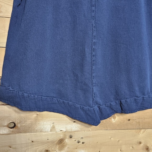 Oh My Gauze Top Size 2 US Large 100% Cotton Blue Boxy Asymmetrical - Picture 3 of 9